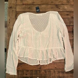 White Hollister Dress Shirt size L